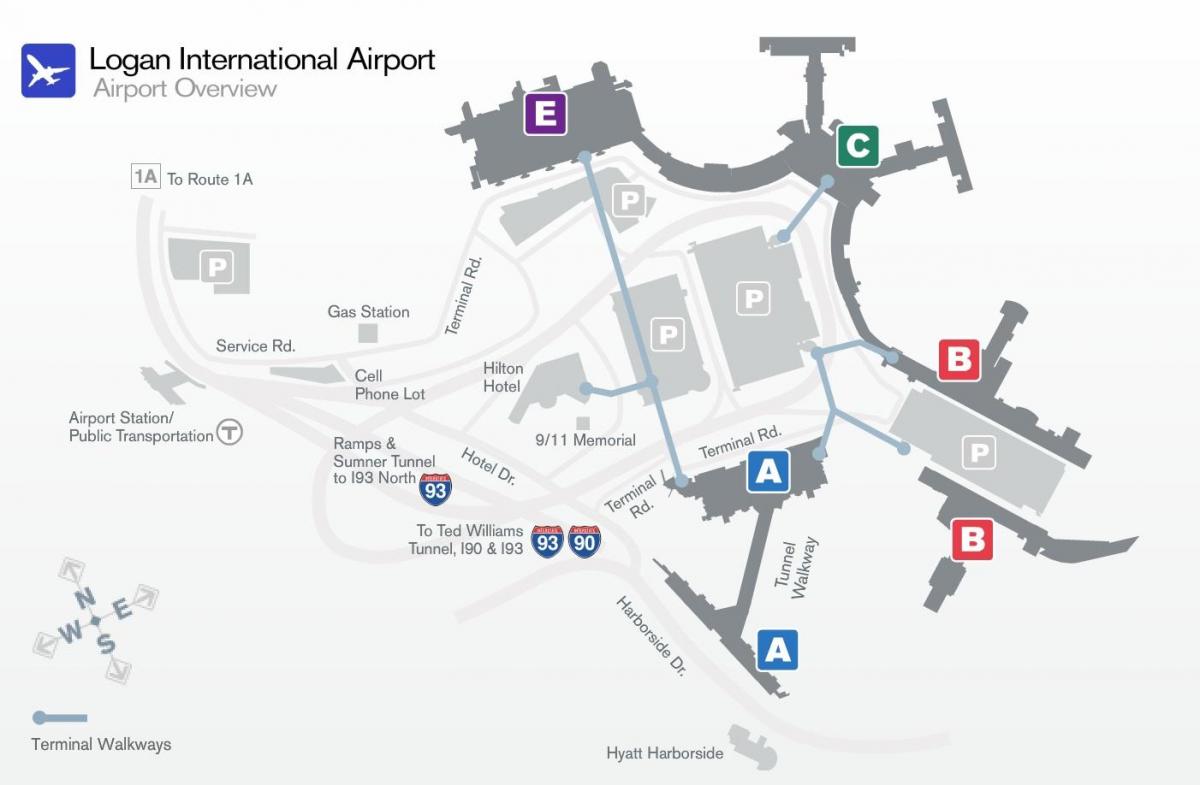 žemėlapis Logano oro uosto terminalo b