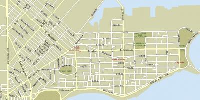 Žemėlapis Bostono masė