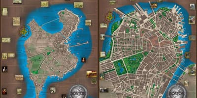 Žemėlapis Bostono 1776