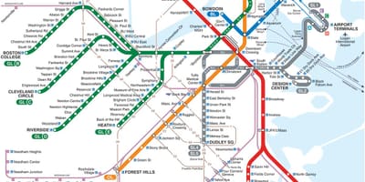 Bostono metro ploto žemėlapį