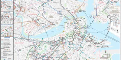 MBTA miesto žemėlapis
