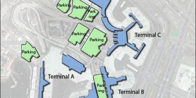 Žemėlapis iš Bostono Logano oro uostą