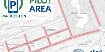 Bostono stovėjimo metro žemėlapis