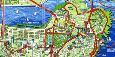 Turizmo žemėlapyje Boston