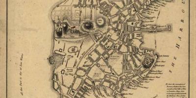 Žemėlapis istorinis Boston
