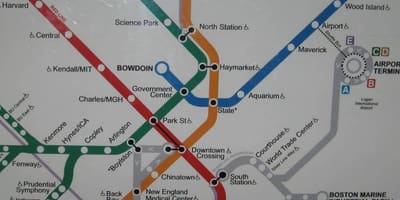 Bostono pietų stotis map